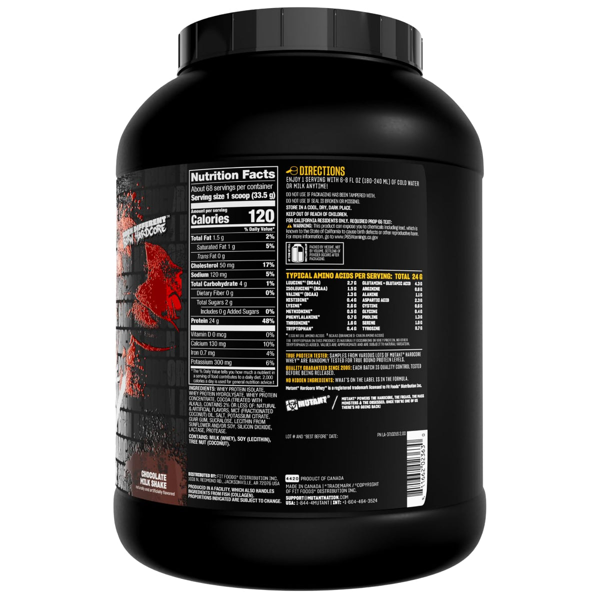 Whey Protein Isolate Chocolate 5 lb O3633