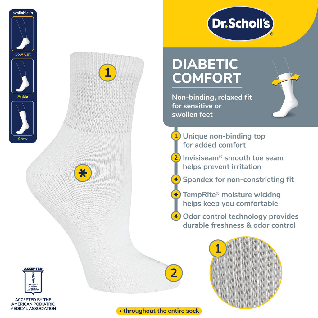 Diabetic Circulatory Flat-Knit Socks R552712