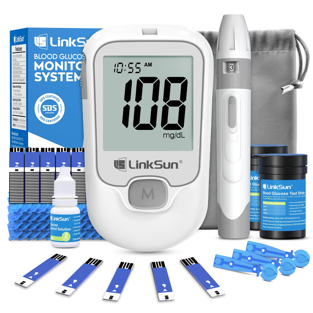 Glucose Monitor Kit, 100 Strips & Lancets P408