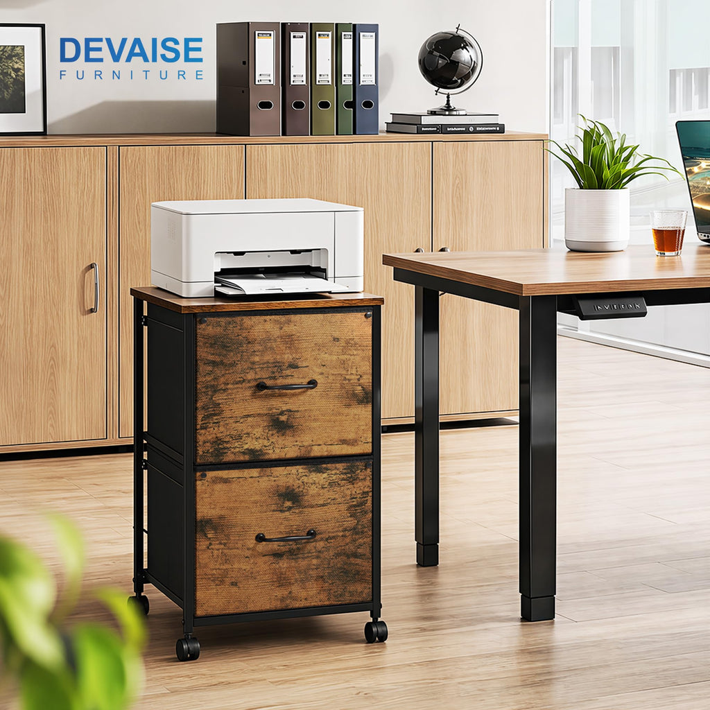 2 Drawer Mobile File Cabinet P734