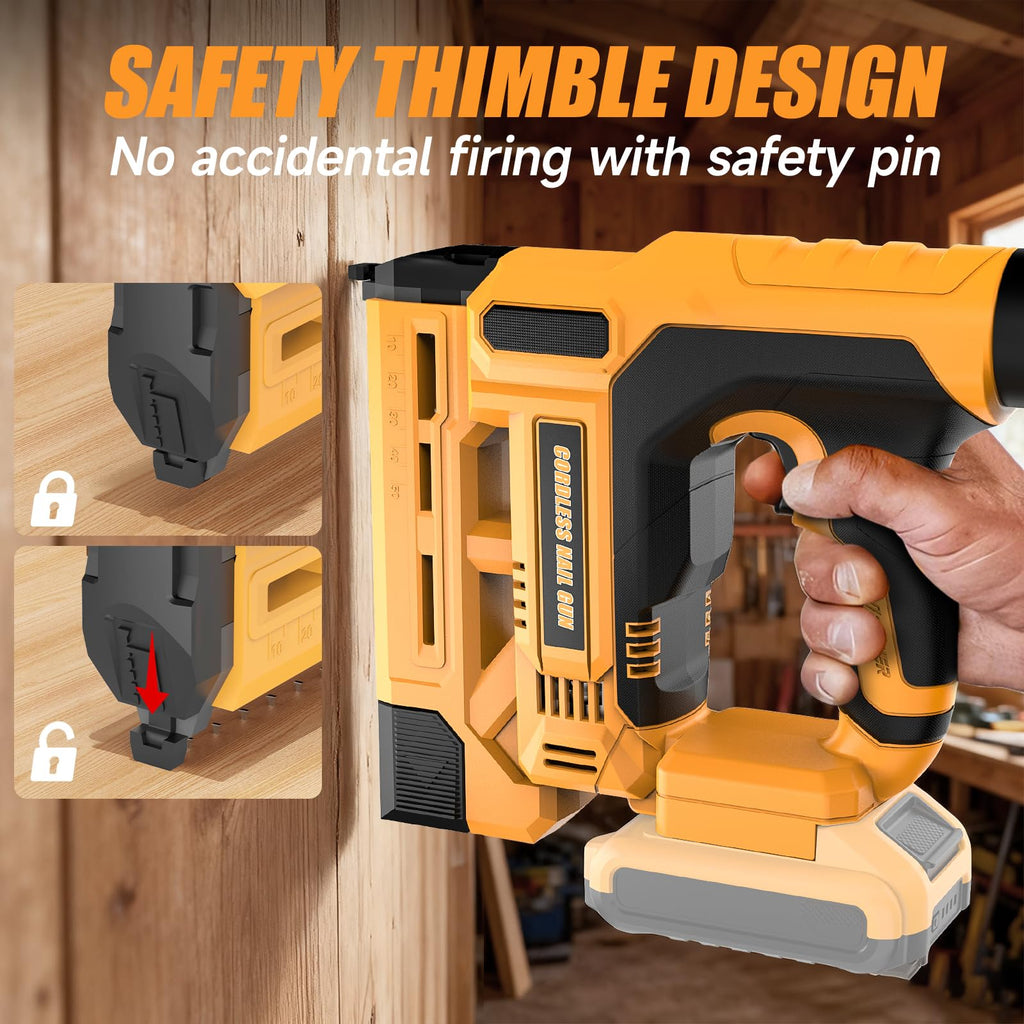 Cordless 2-in-1 18 Gauge Brad Nailer/Staple Gun V7960