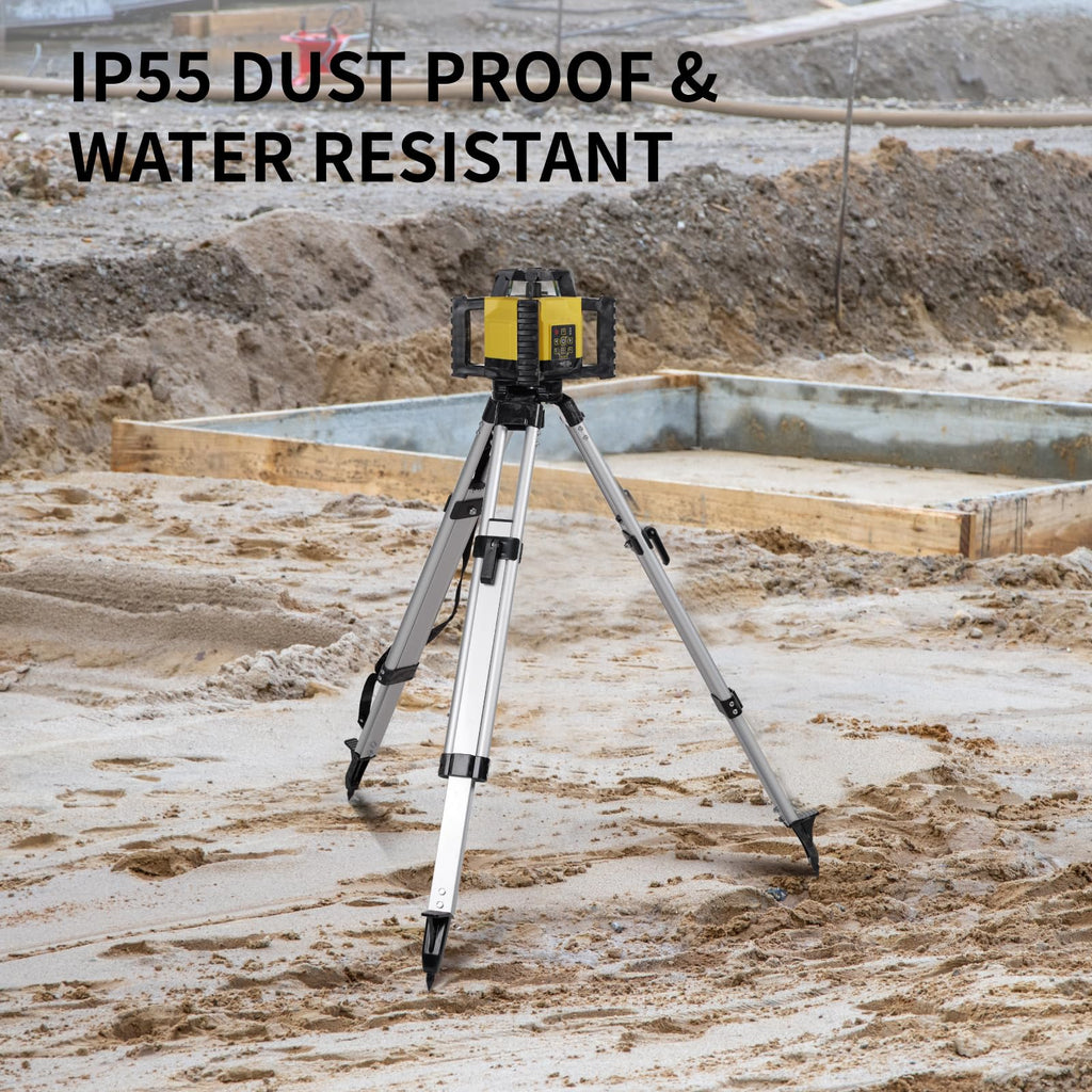 Green Self-Leveling Rotary Laser Level Kit with Tripod O8584