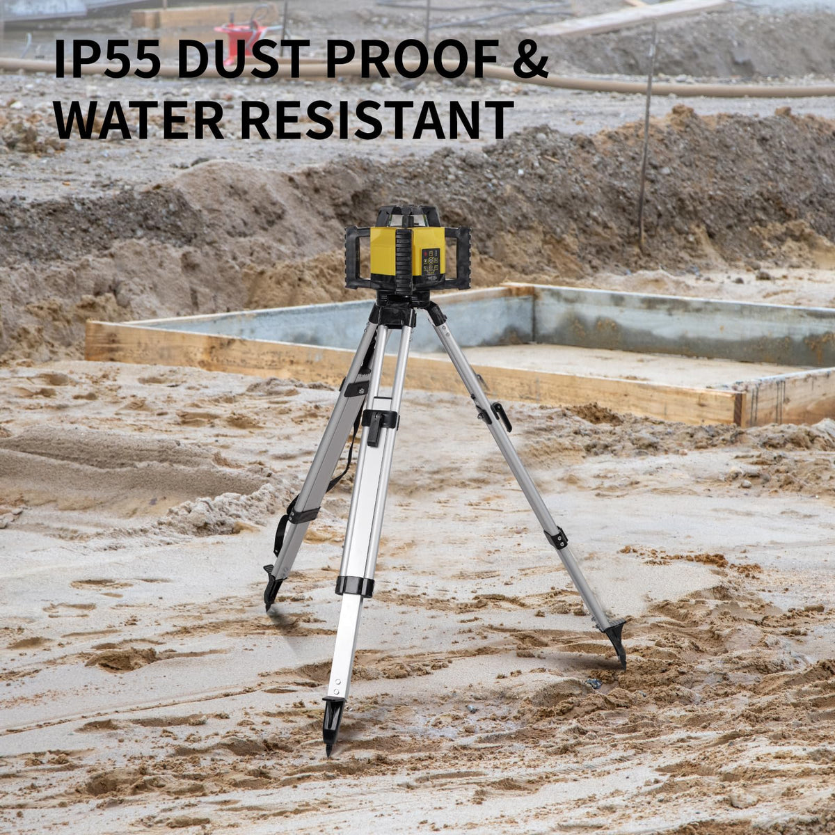 Green Self-Leveling Rotary Laser Level Kit with Tripod O8584