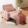 Pink Convertible Sleeper Chair Sofa Bed Z266413