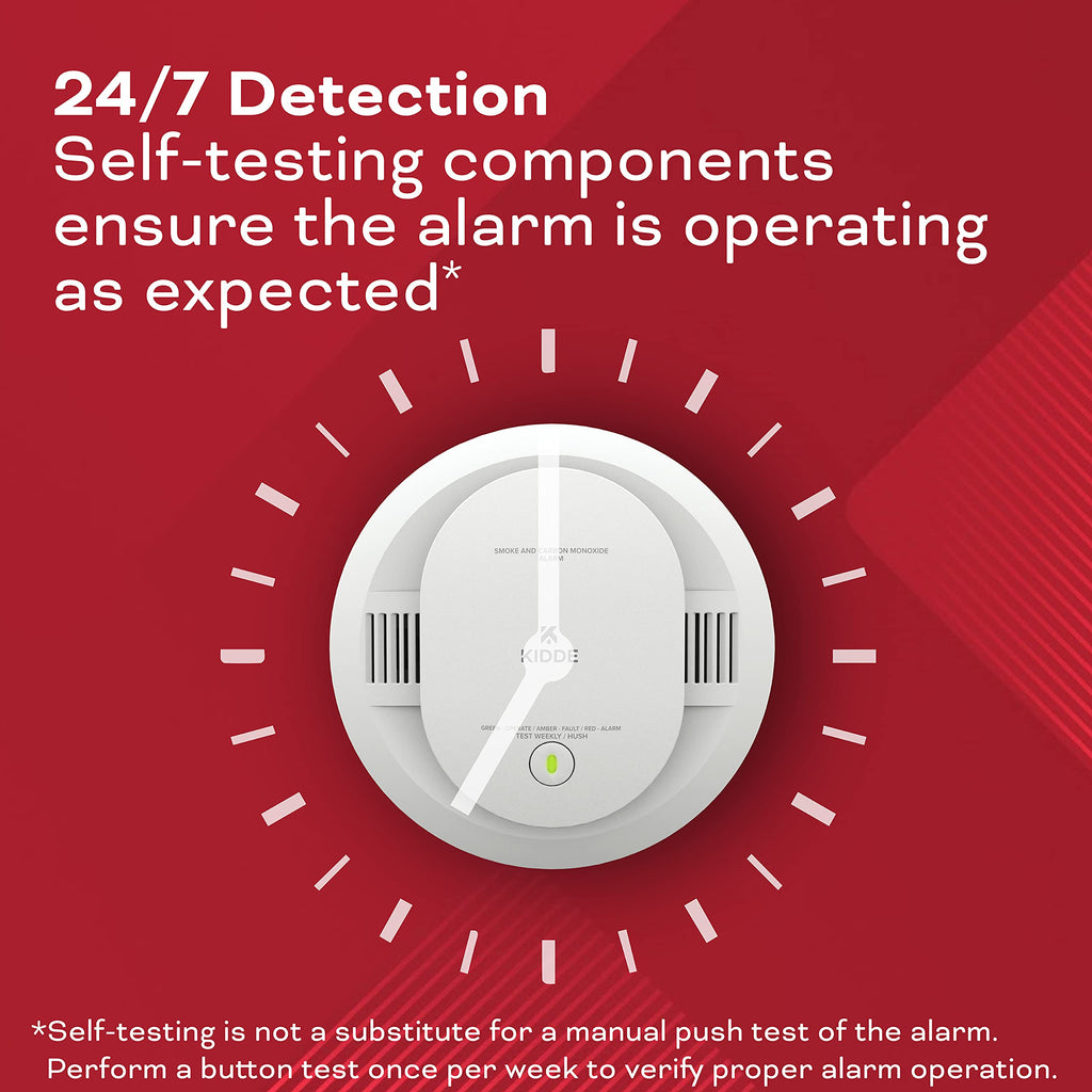 Smoke & Carbon Monoxide Detector, AA Battery Powered, 1 Pack V169513