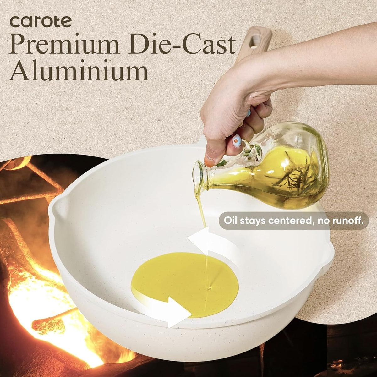 21 Pc Nonstick Cookware Set with Egg Pan M31209