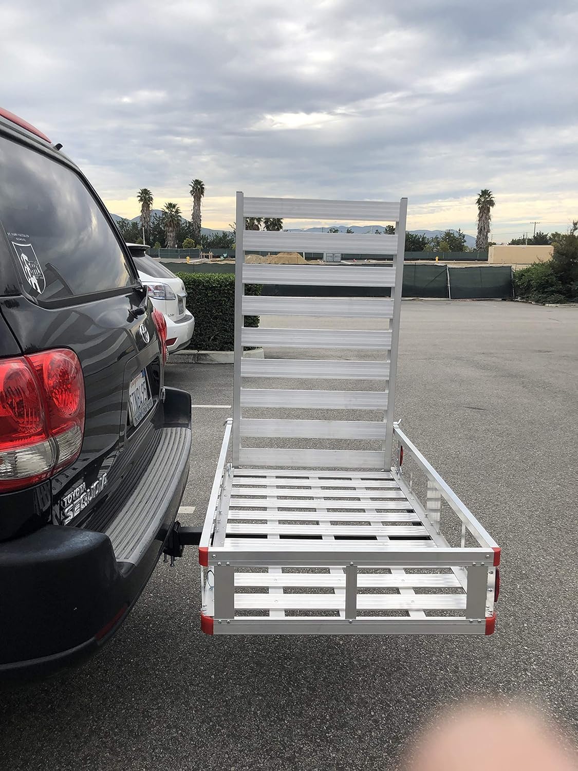 Aluminum Hitch Mount Wheelchair Carrier with 47" Ramp J61730