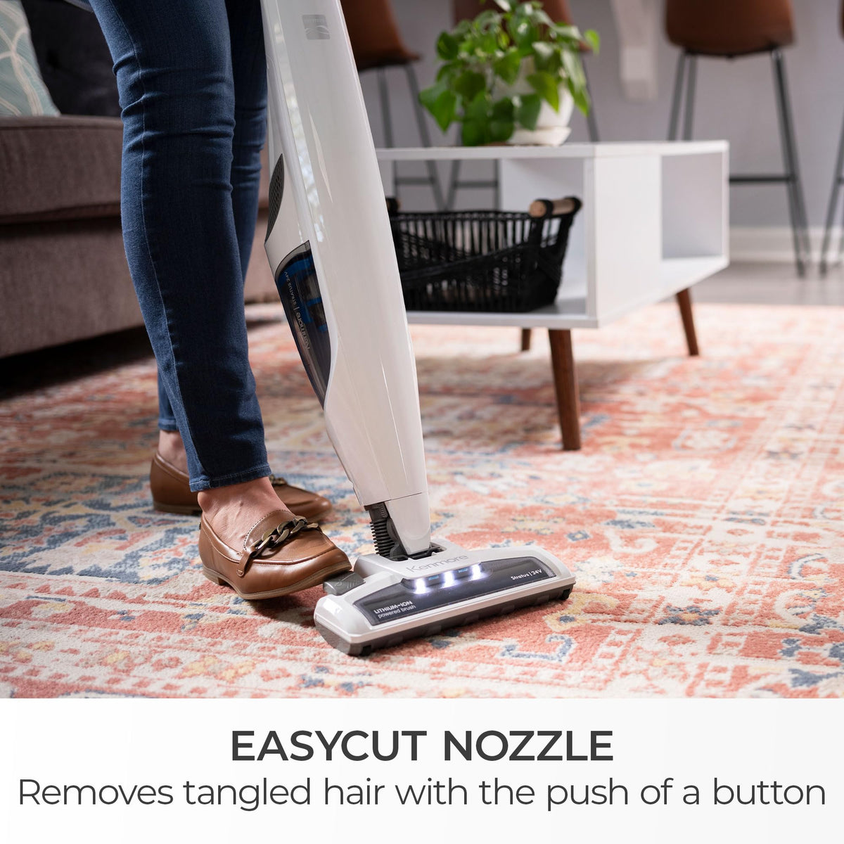 Cordless Stick Vacuum Lightweight Cleaner 2-Speed Suction T98528