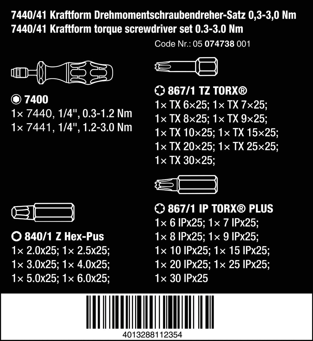 26 Pc Torque Screwdriver Set A289772