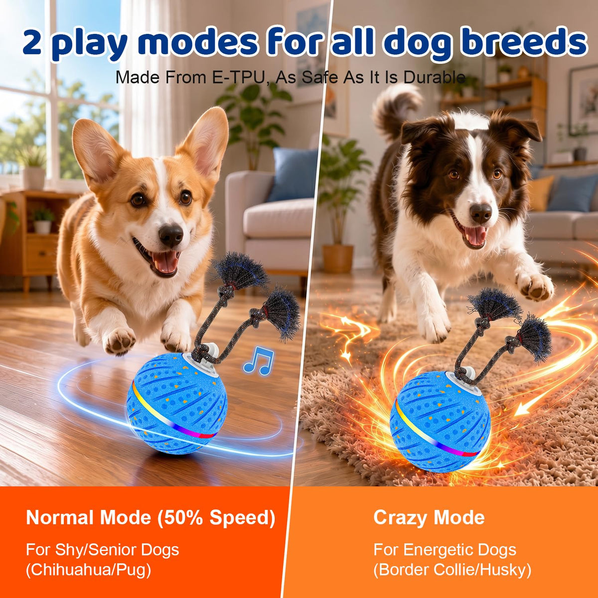 Interactive Dog Toys Ball for Aggressive Chewers T8573