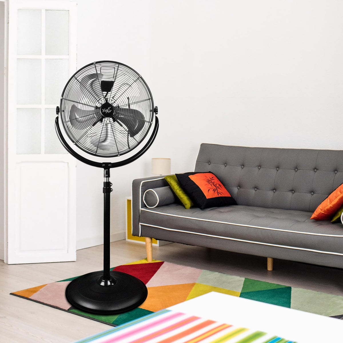 20" Industrial High Velocity Tilting Pedestal Drum Fan B8121