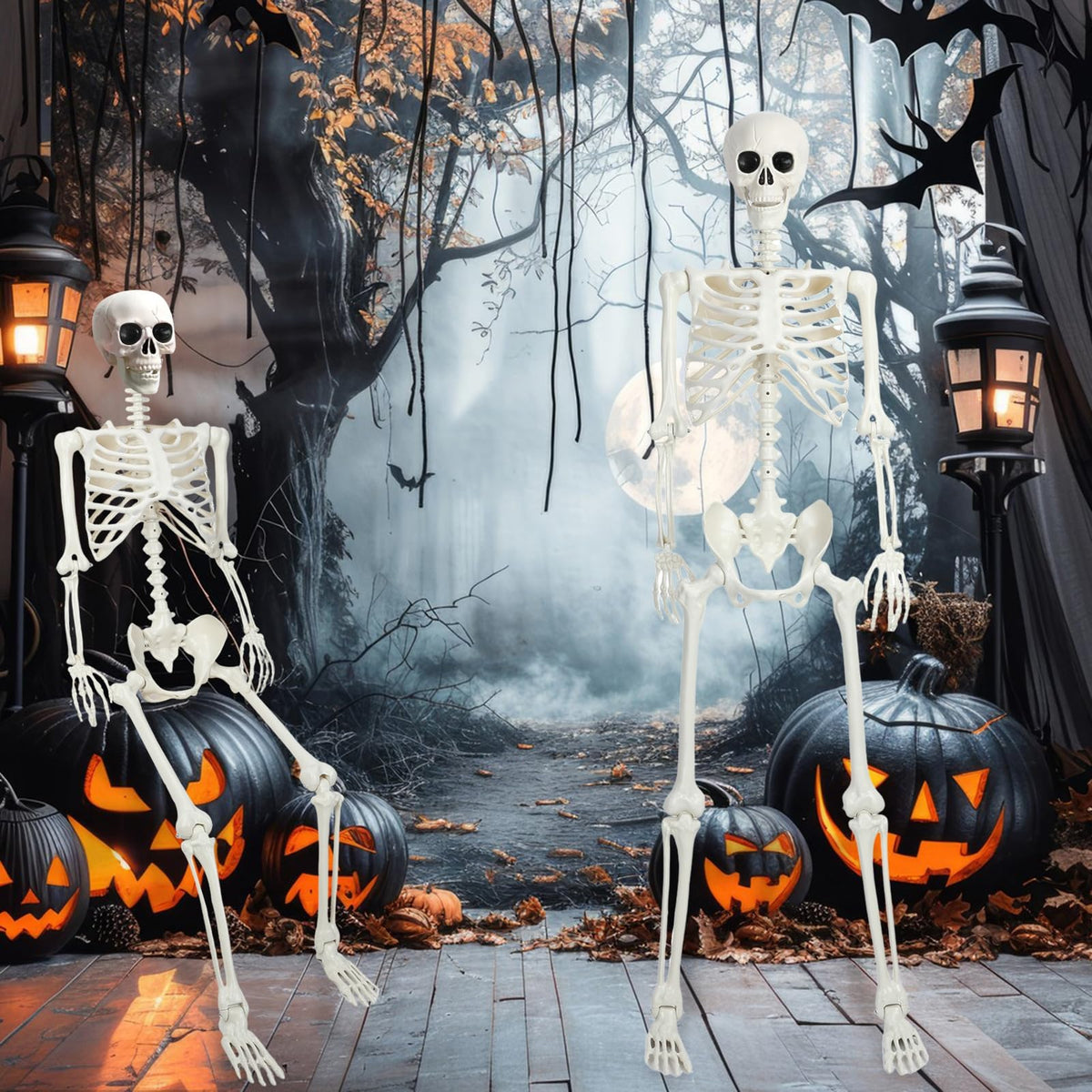 5.4Ft/165cm Life Size Skeleton with Movable Joints L7630