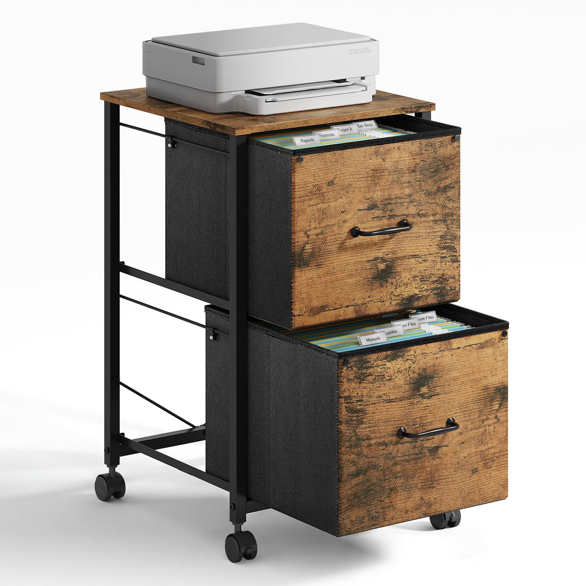 2 Drawer Mobile File Cabinet P734