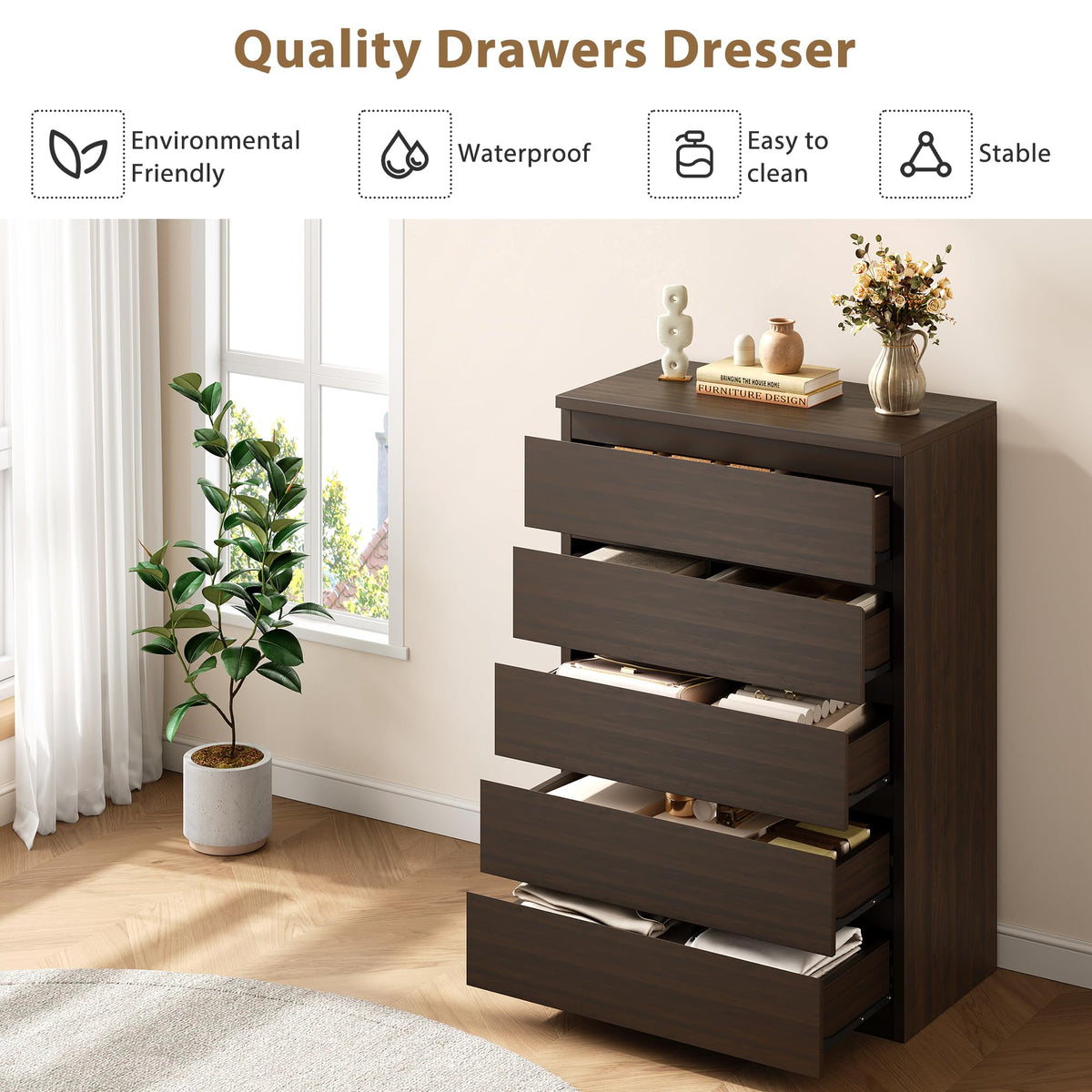5 Drawer Dresser N75278