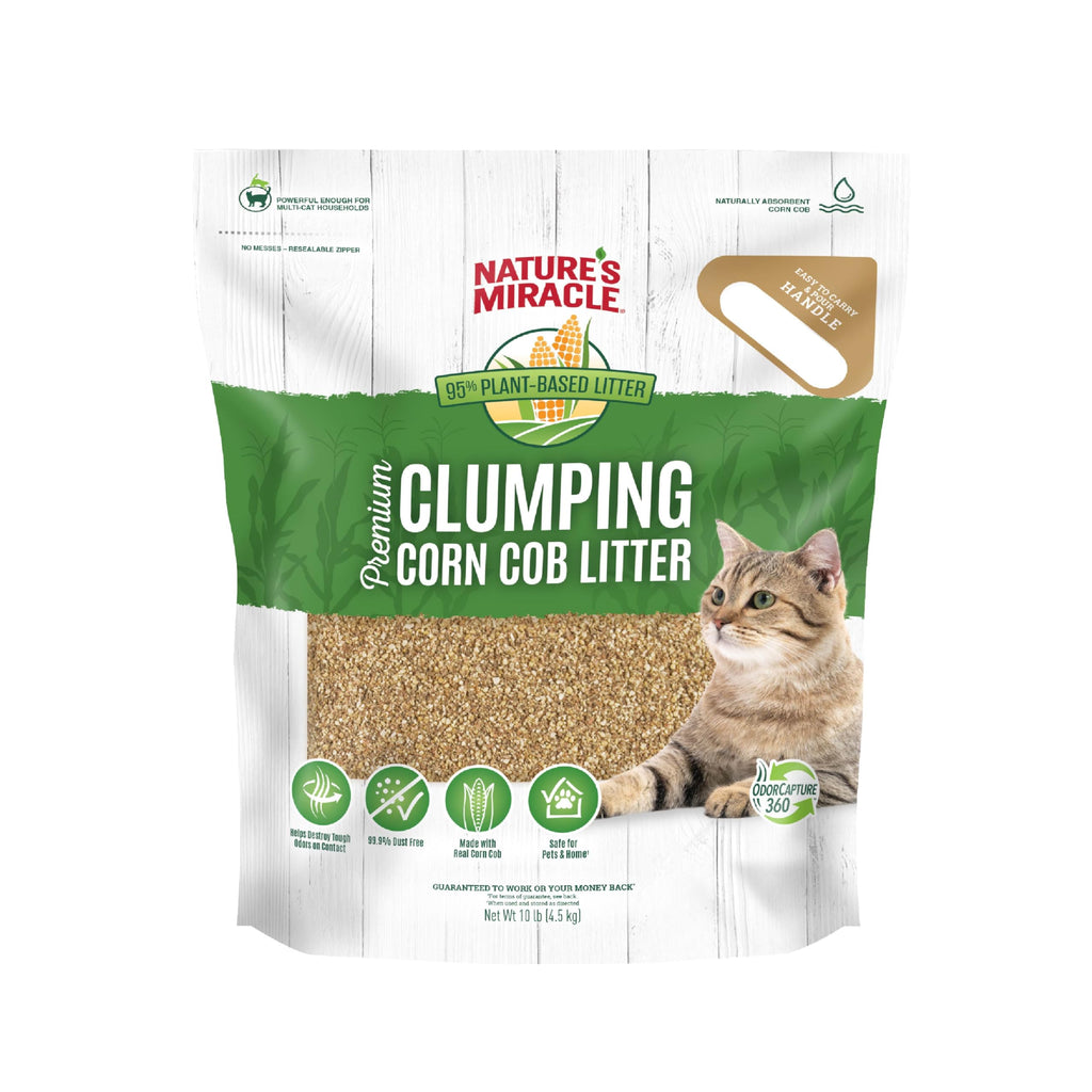 Clumping Corn Cob Cat Litter, 10 lbs N74192
