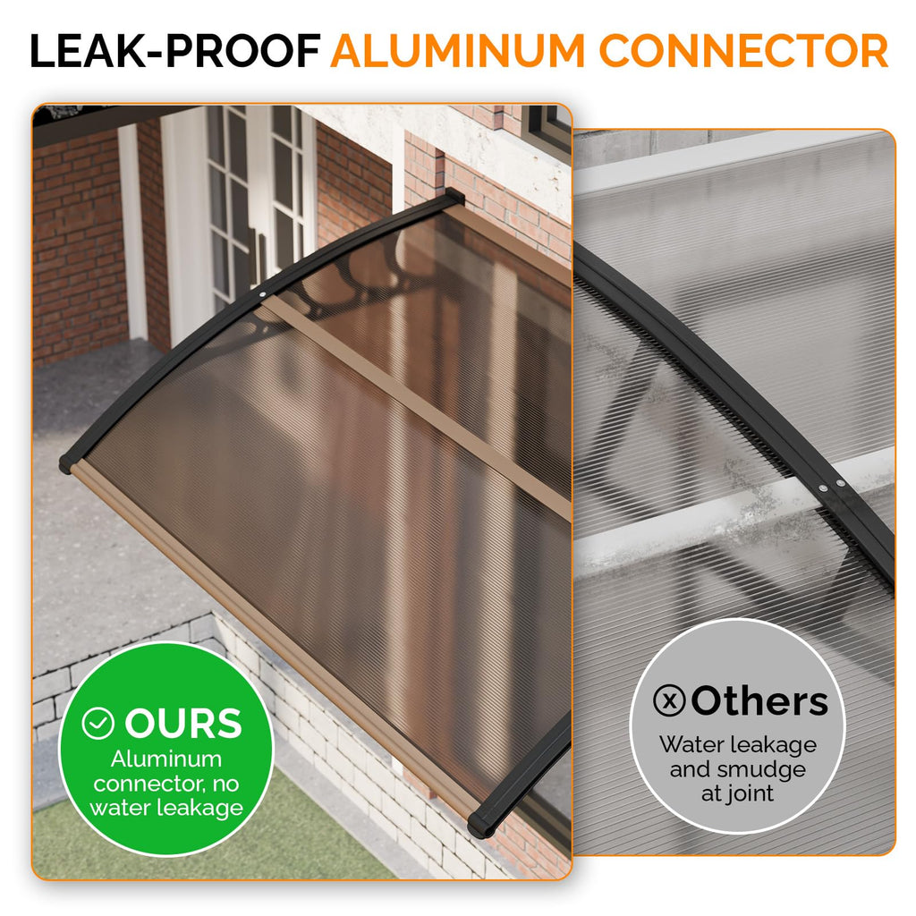 40" x 60" Polycarbonate Door Awning W13441