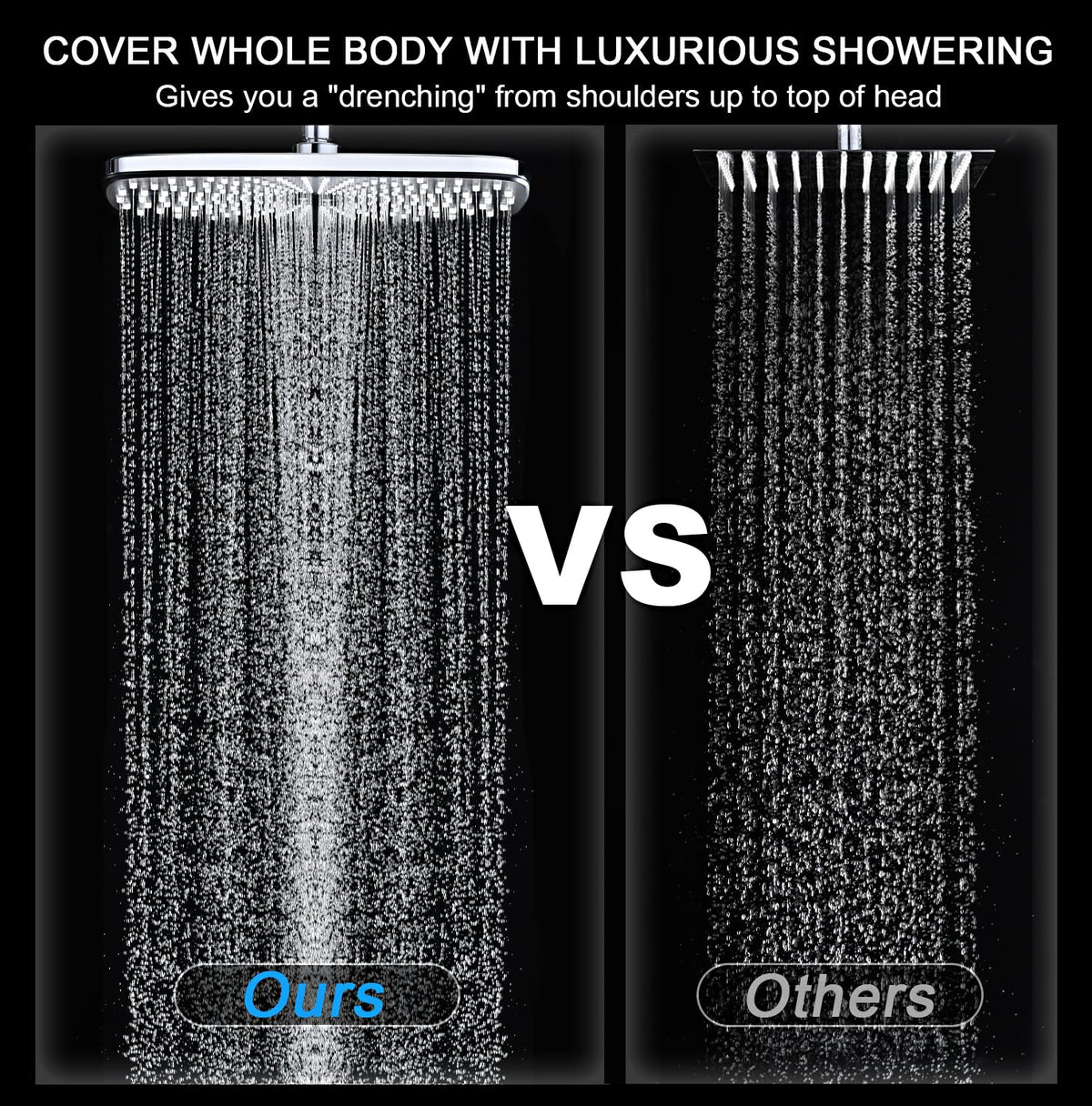 Chrome Handheld Rain Shower Head L894