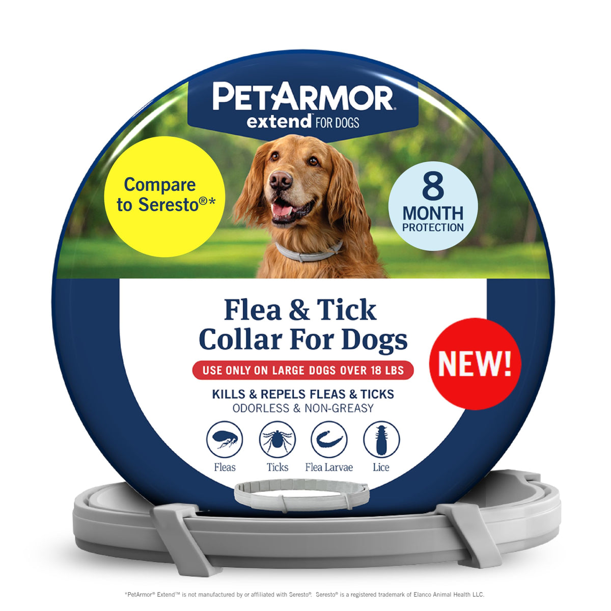 Large Dog Flea and Tick Collar 8 Months Protection B889