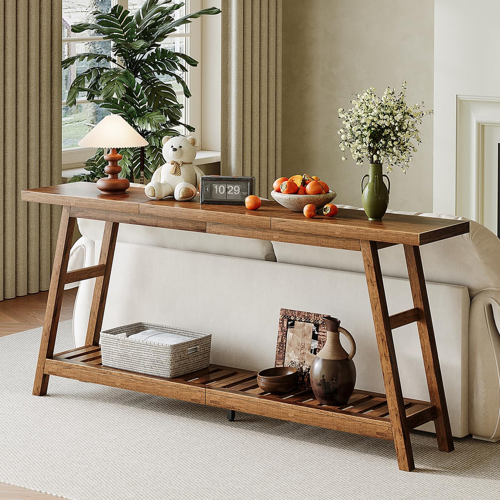 70.9 Inch 2-Tier Console Table U54519
