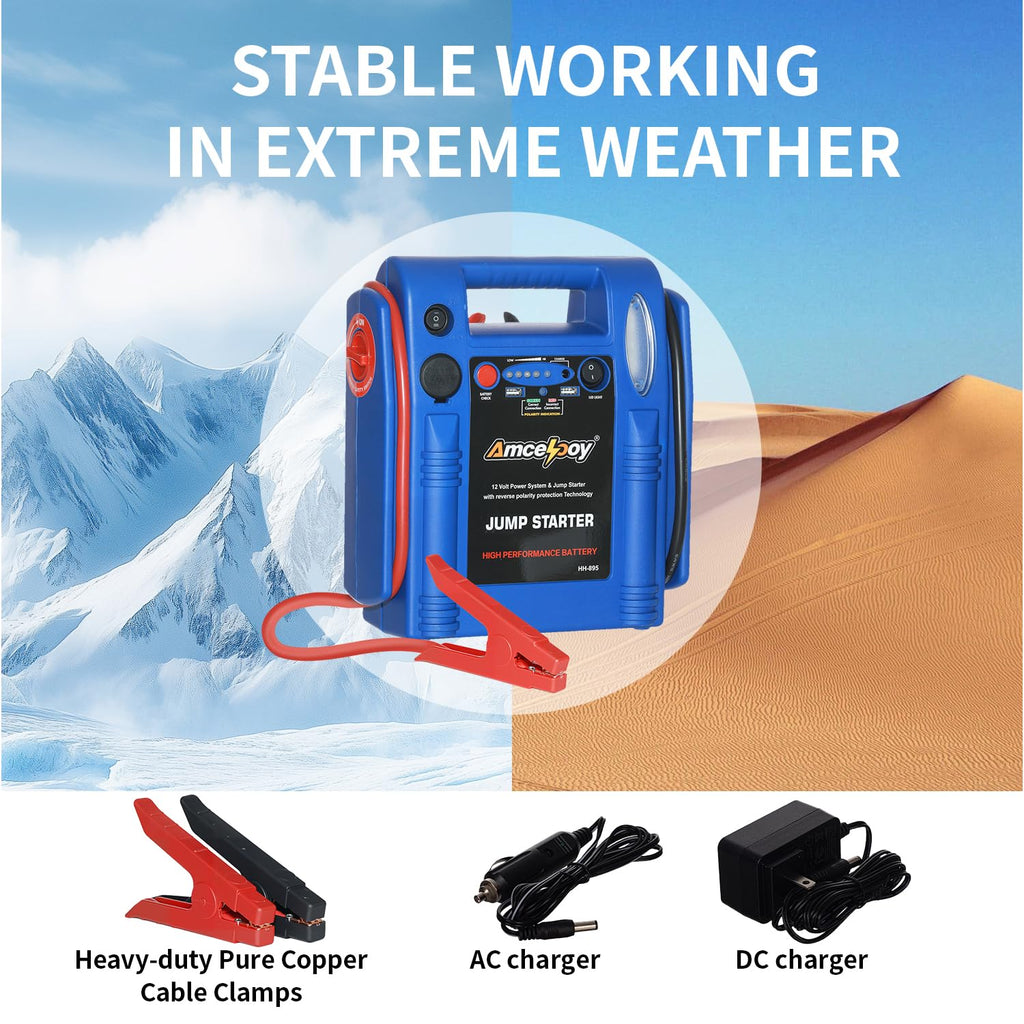 2000 Peak Amp 12V Car Battery Jump Starter P5895