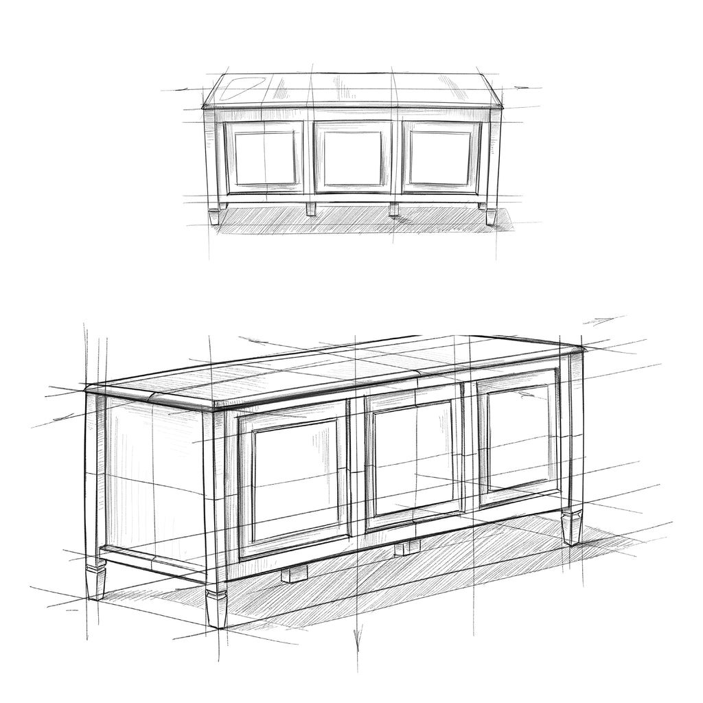 Solid Wood Trunk Bench J63025