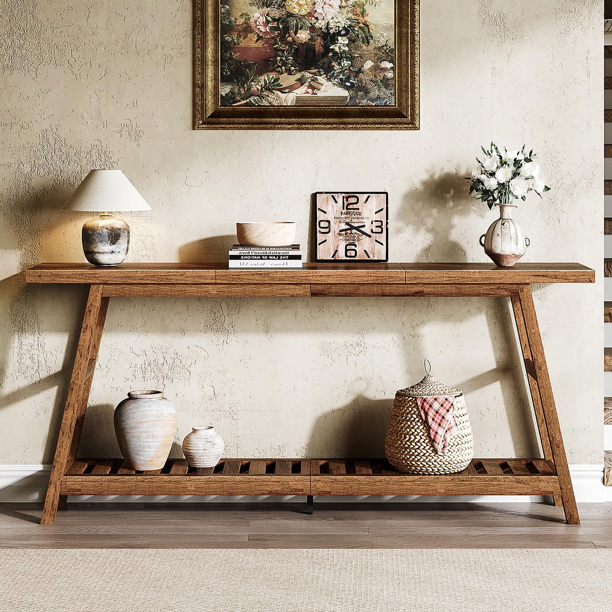 70.9 Inch 2-Tier Console Table U54519