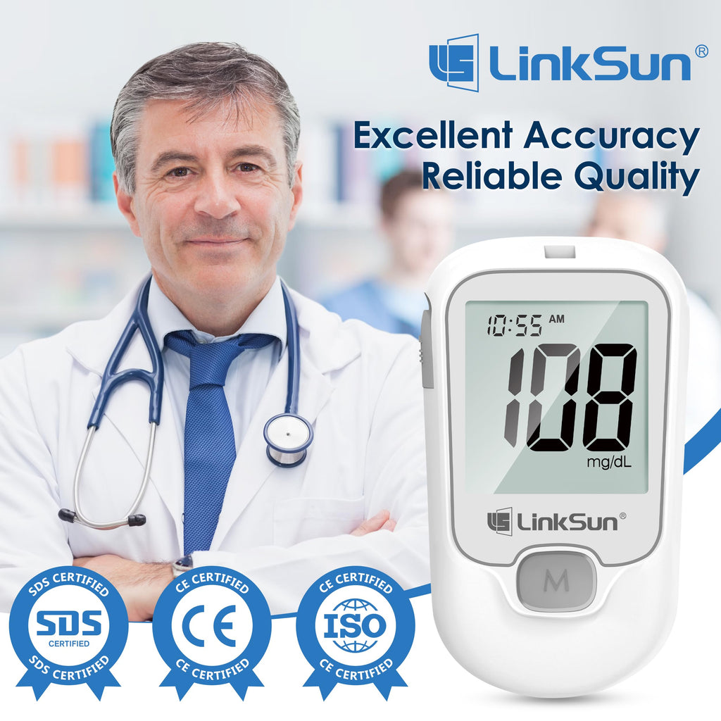 Glucose Monitor Kit, 100 Strips & Lancets P408