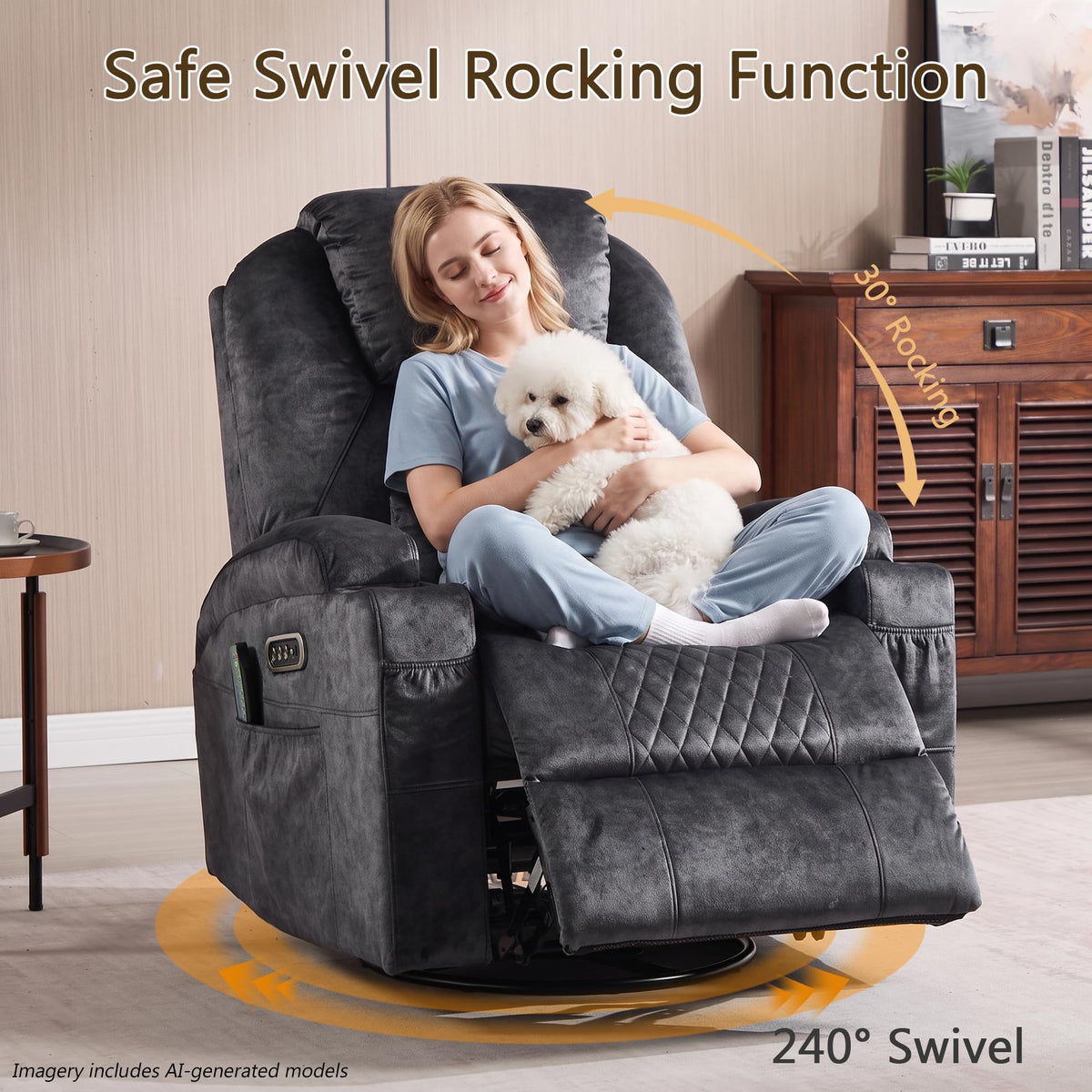 Power Swivel Rocker Recliner Chair S972686