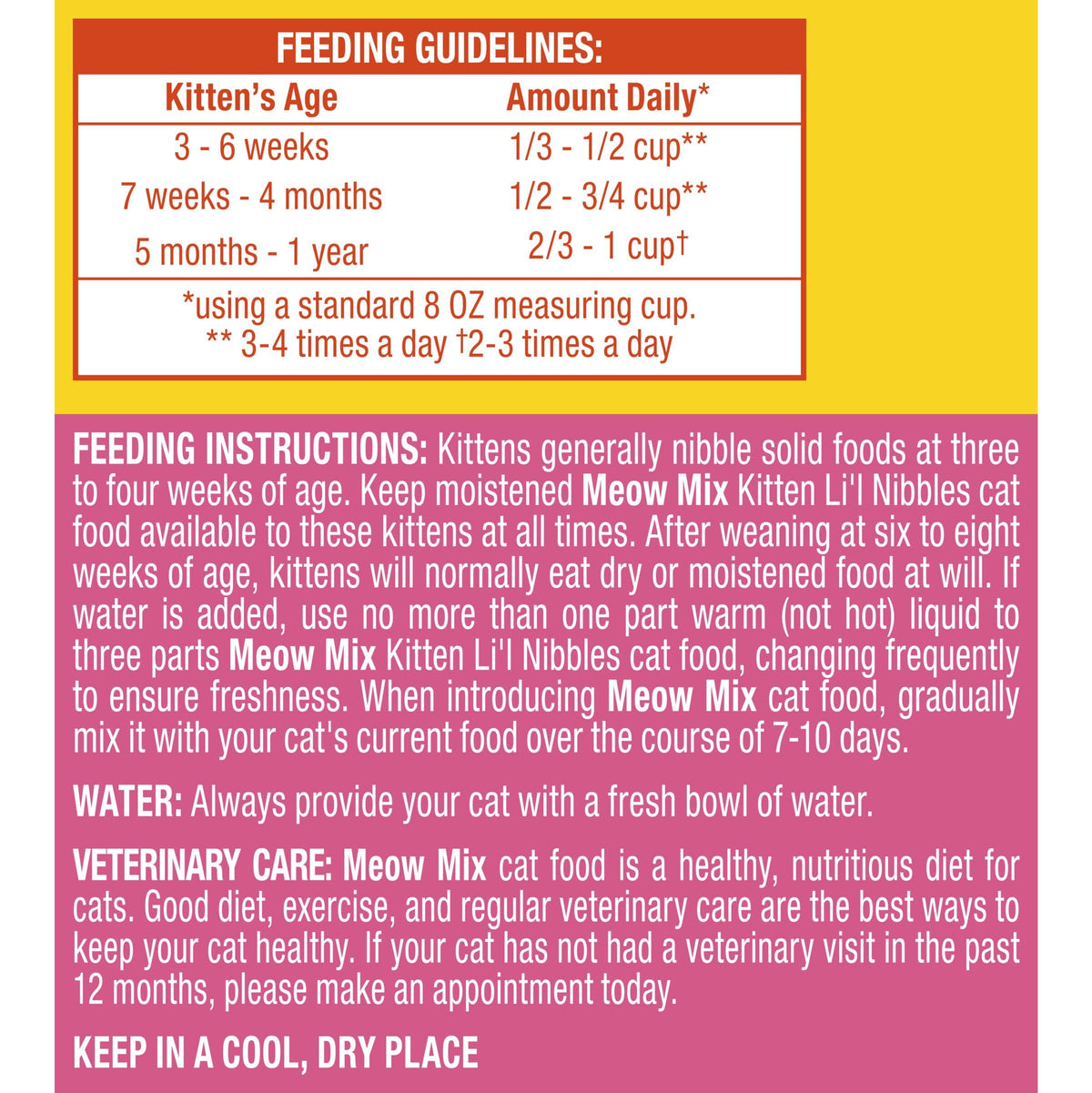 Dry Cat Food for Kittens, 4 Bags T861447