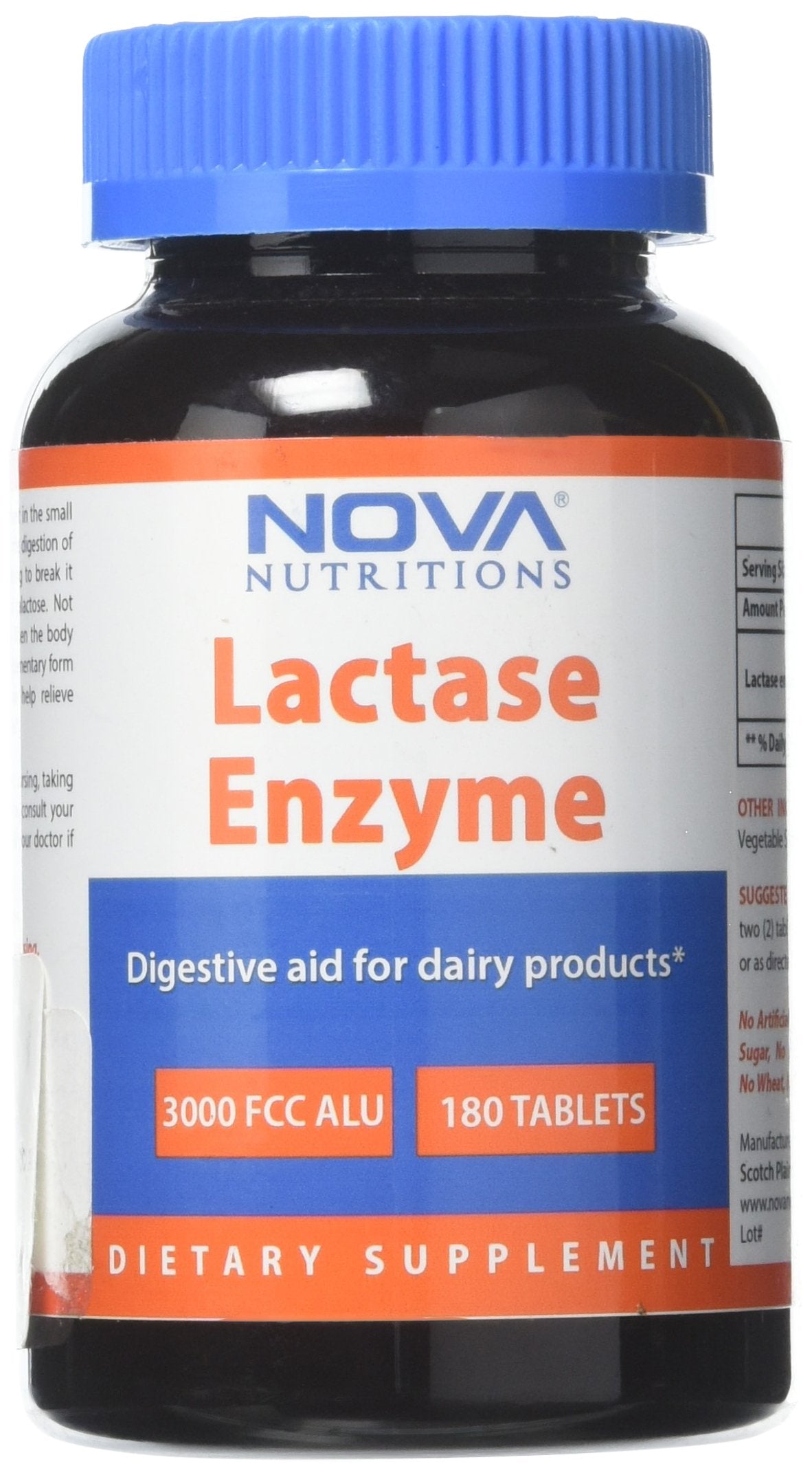 Lactase Enzyme 3000 FCC 180 Tablets V534