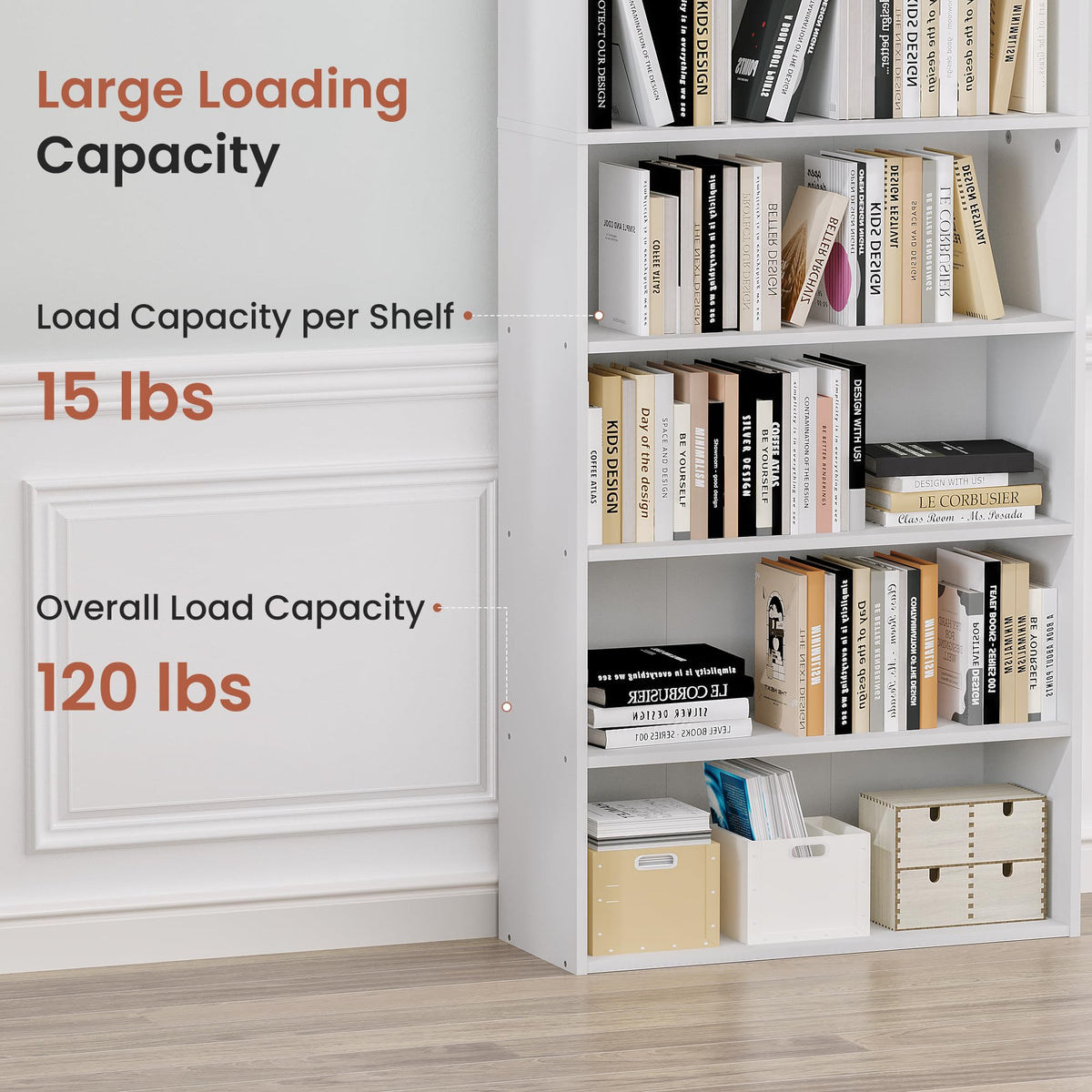 8 Tier White DVD Storage Shelf C654904