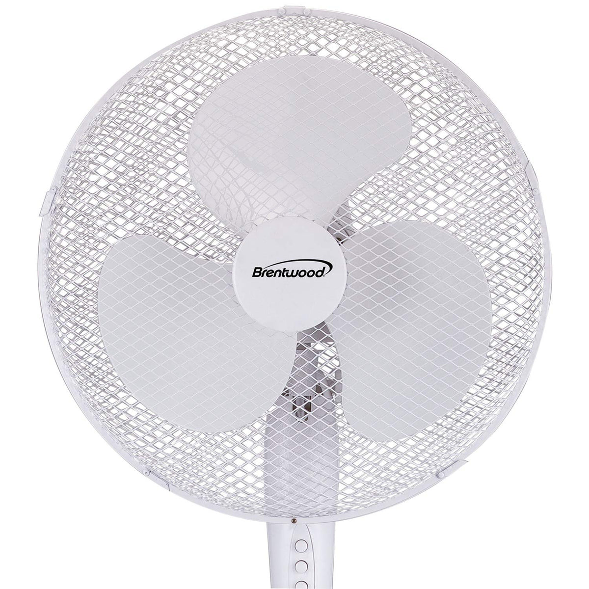 White 16-inch 3-Speed Oscillating Stand Fan N208