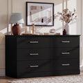 6 Drawer Dark Black Dresser T2980