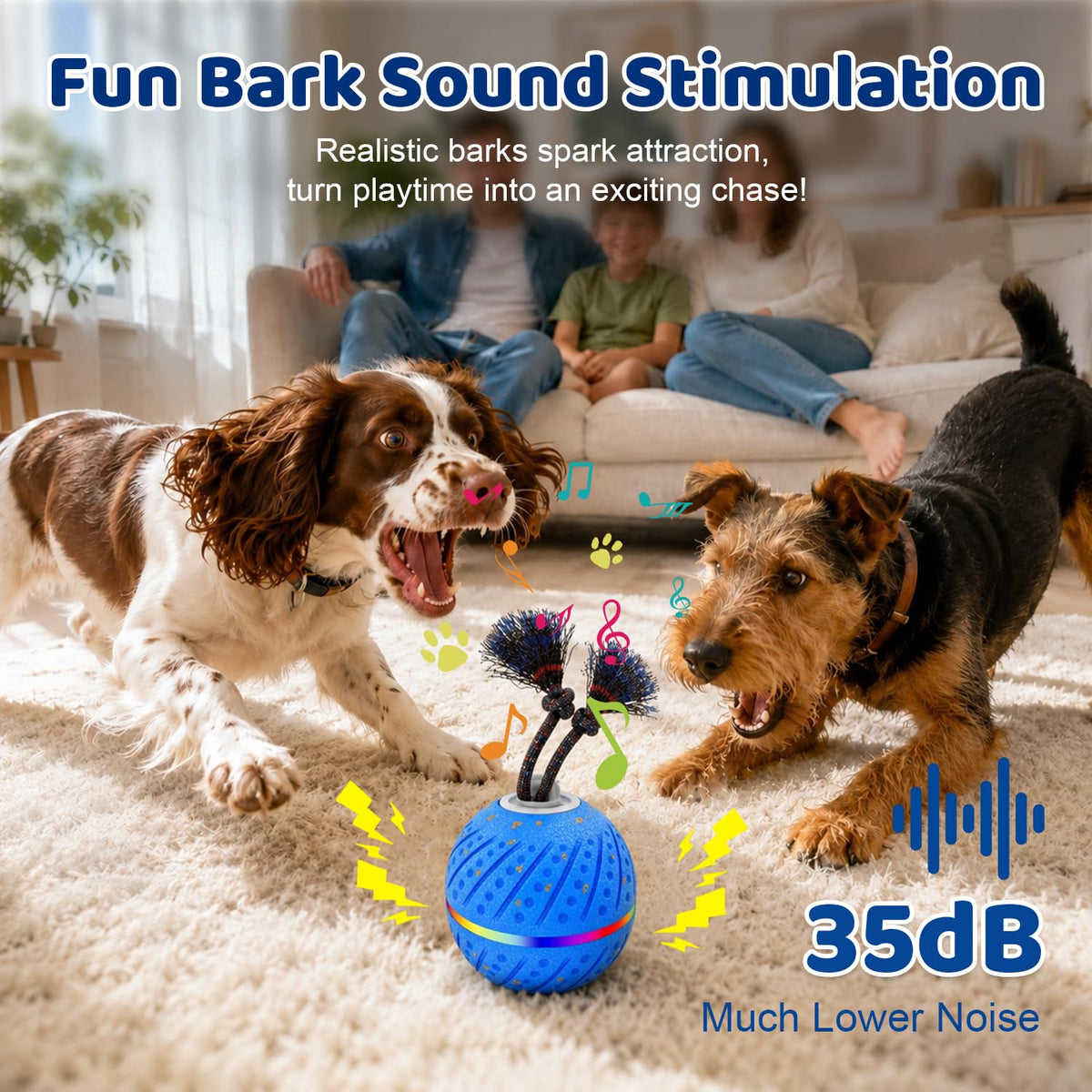 Interactive Dog Toys Ball for Aggressive Chewers T8573