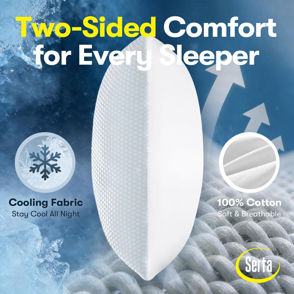 King Size Set of 2 Cooling Bed Pillows O18918