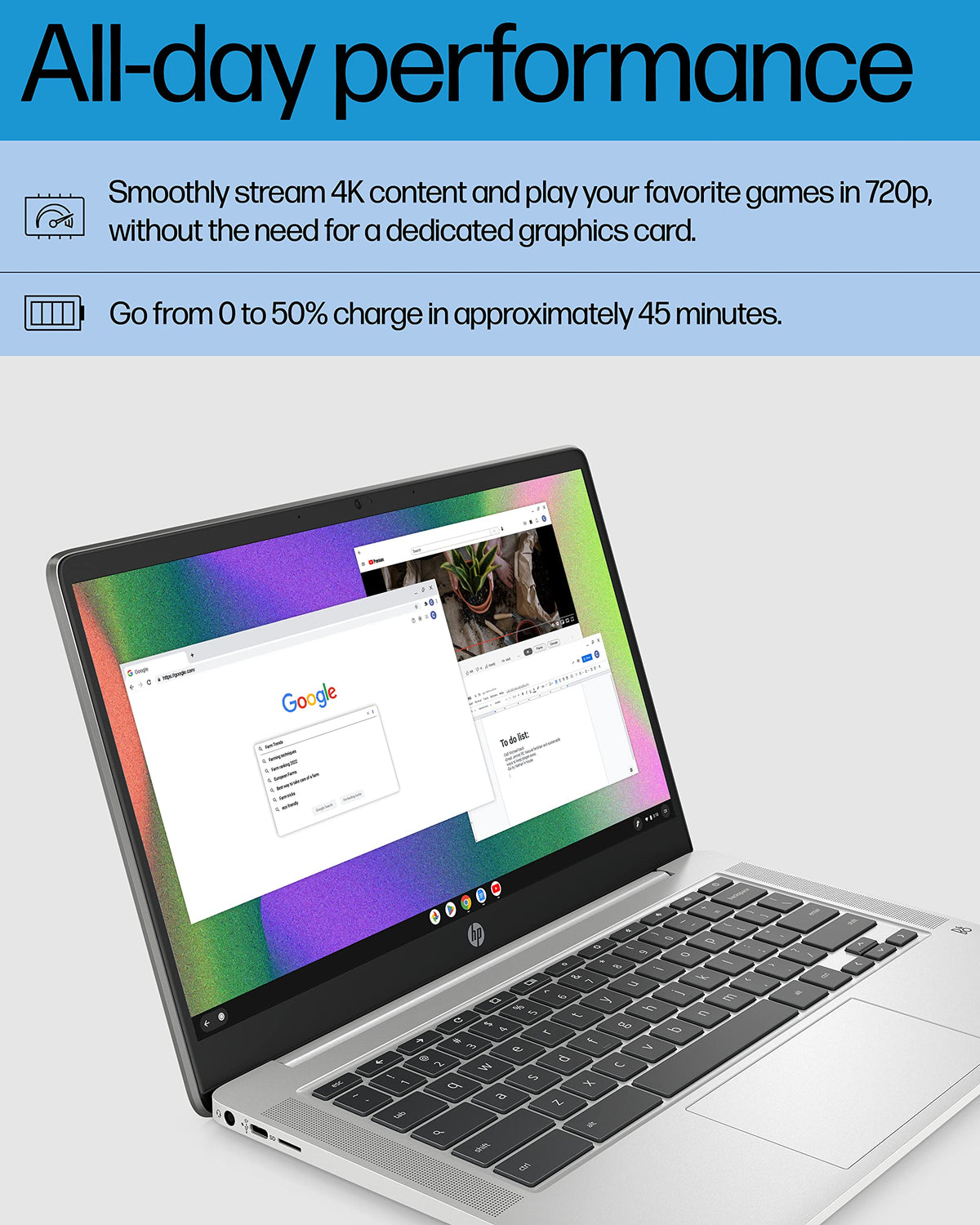 14" Chromebook, Intel Celeron N4120, 4 GB RAM, 64 GB SSD, Chrome OS I29747