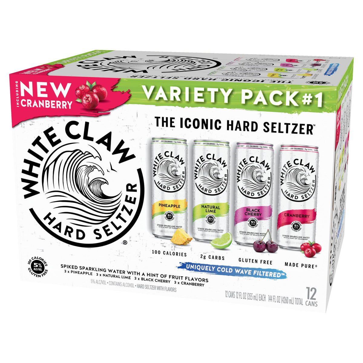 Hard Seltzer Variety Pack 12pk 12 Fl Oz Cans R29544
