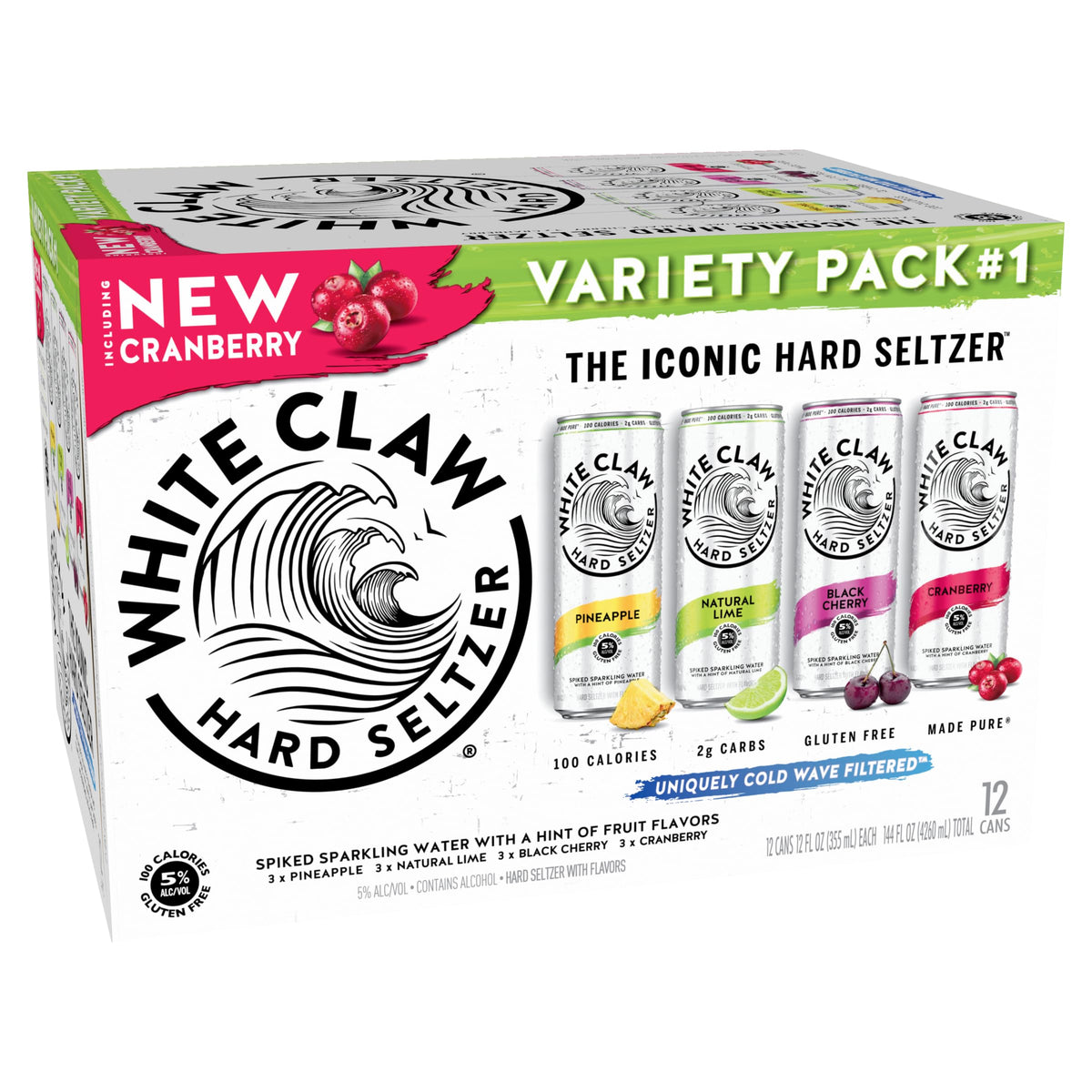 Hard Seltzer Variety Pack 12pk 12 Fl Oz Cans R29544