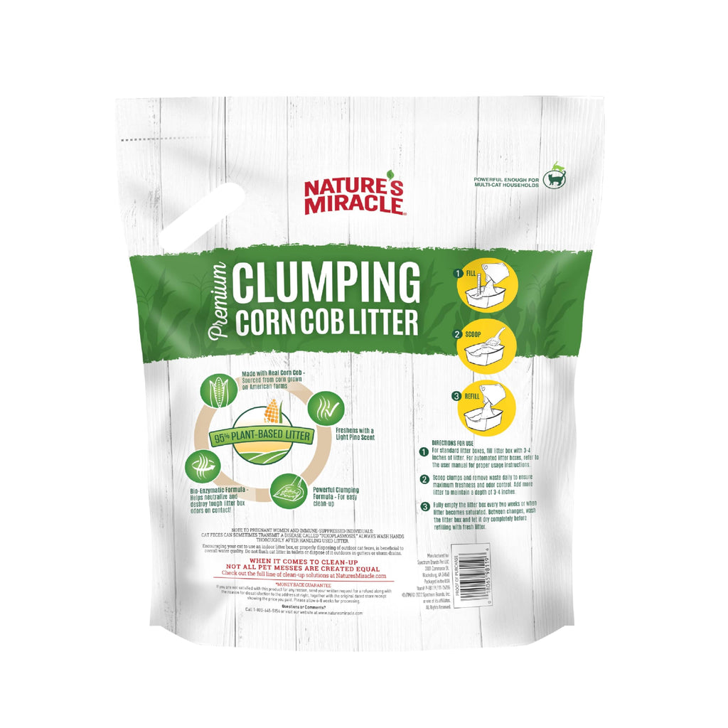 Clumping Corn Cob Cat Litter, 10 lbs N74192