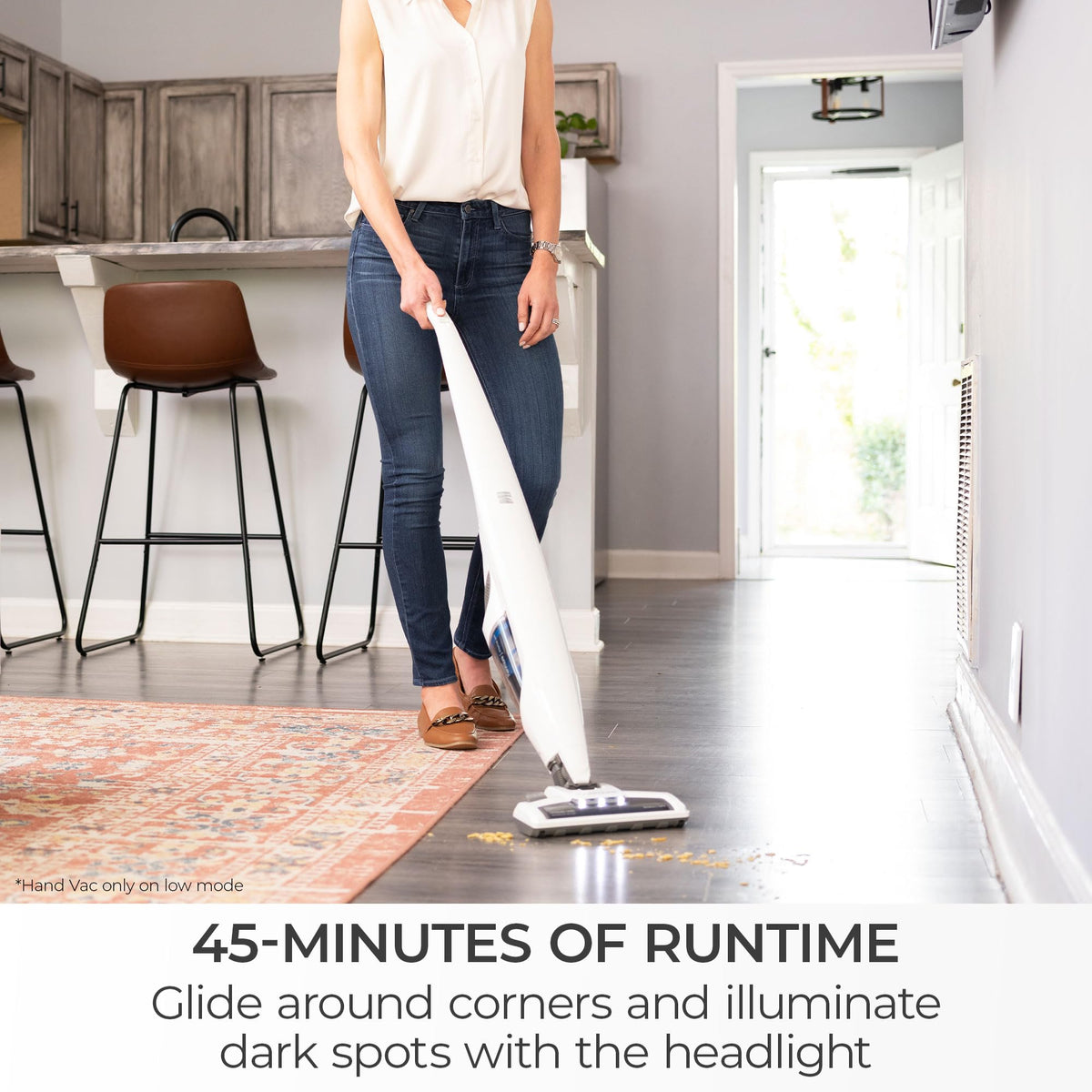 Cordless Stick Vacuum Lightweight Cleaner 2-Speed Suction T98528