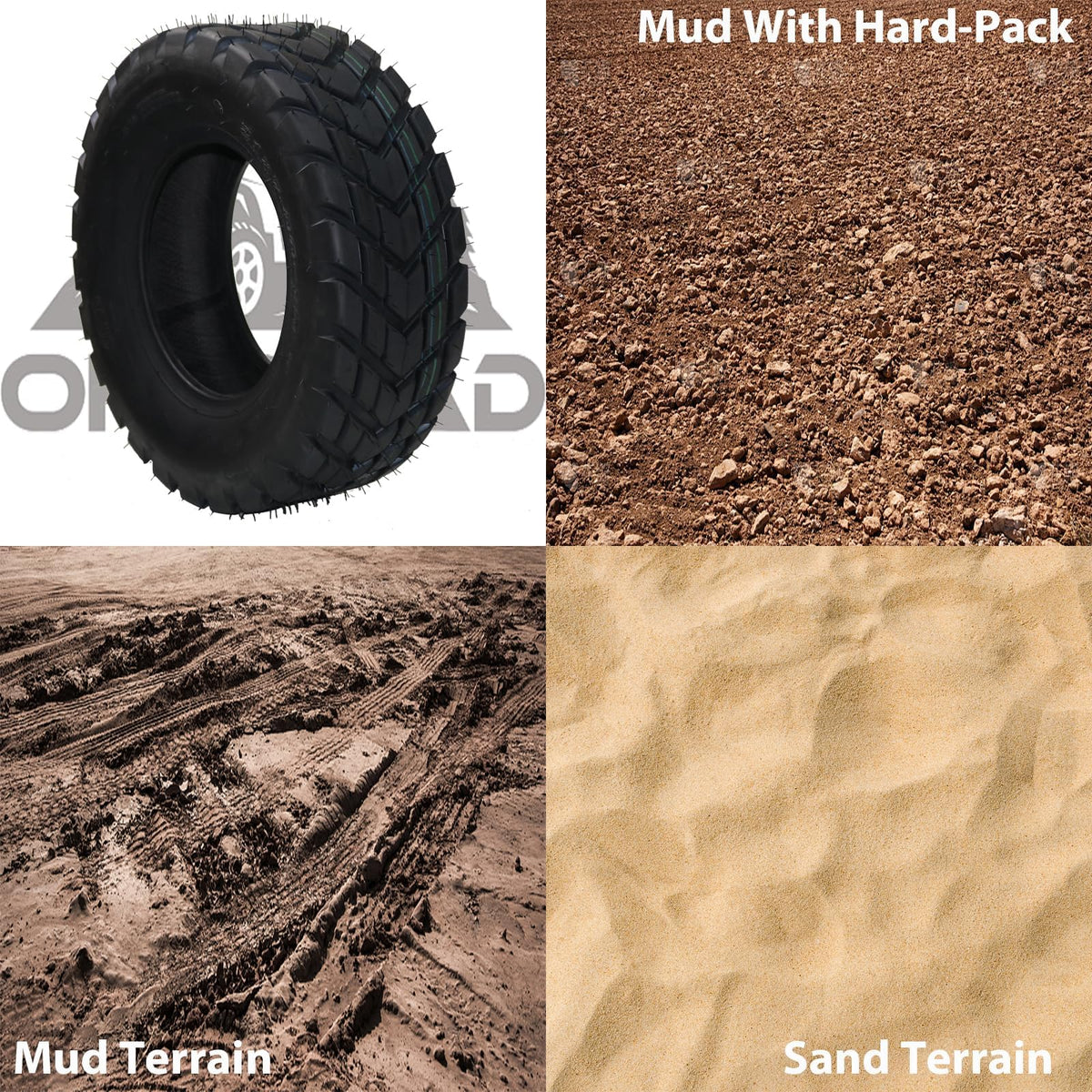 Set of 2 Off-Road 19x7-8 ATV/UTV Tires B95169